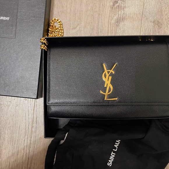 AUTHENTIC SAINT LAURENT KATE MEDIUM IN GRAIN BAG - Picture 2 of 11